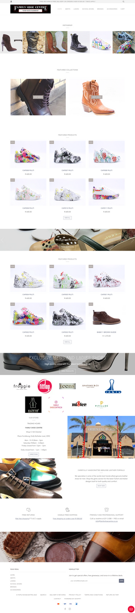 Shoe center sale online shop